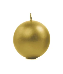 Guld kuglelys, 8 cm