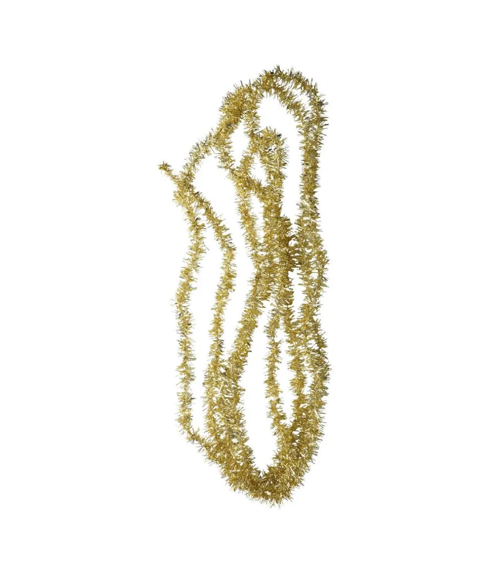 Guld lametta guirlande, 5 m