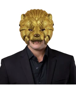 Guld løvemaske
