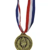 Guld medalje med fakkel