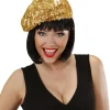 Guld paillet baret