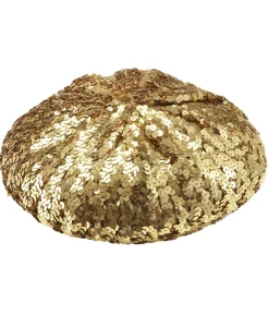 Guld paillet baret