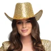 Guld paillet cowboyhat