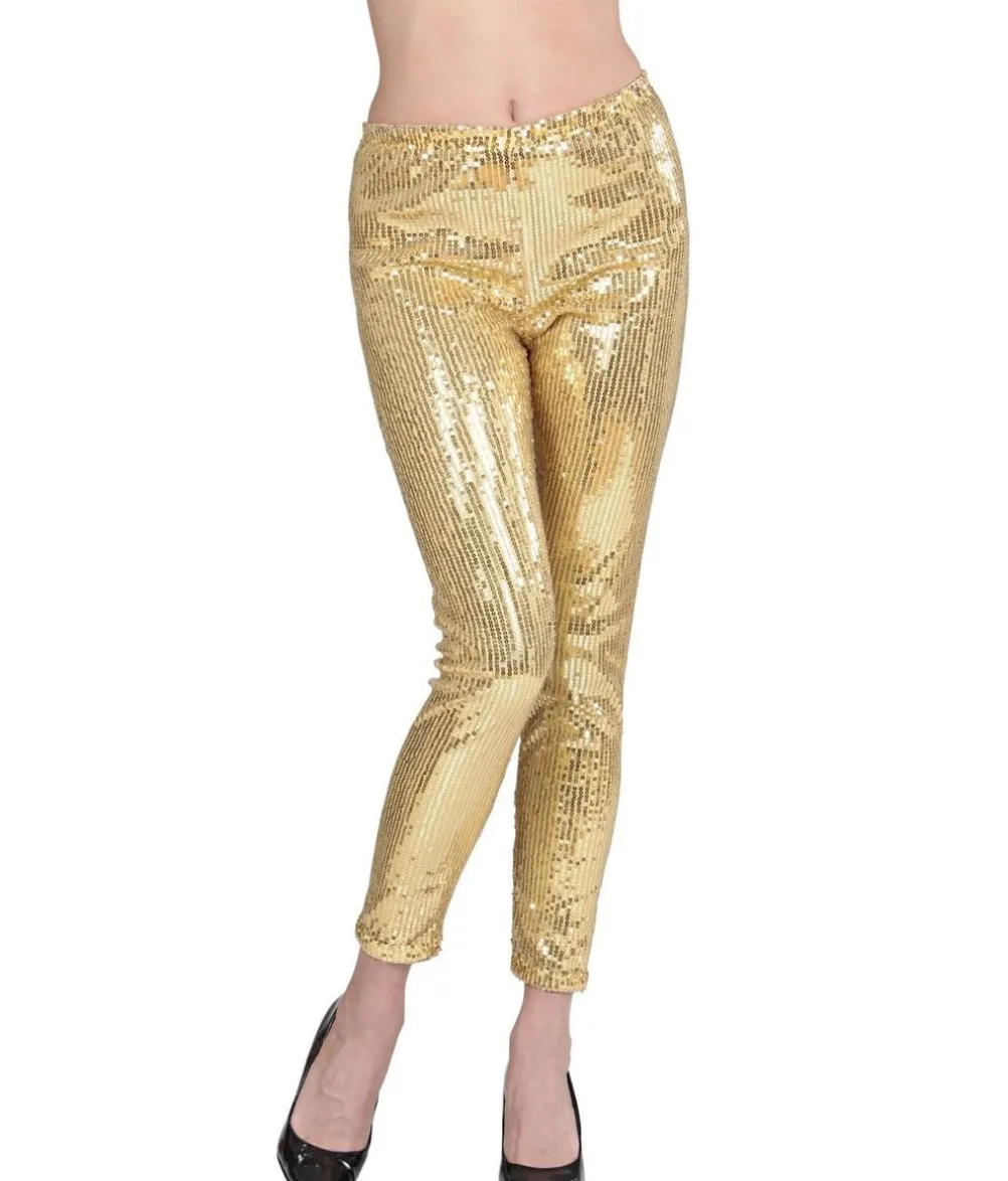 Guld paillet leggings
