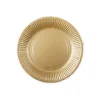 Guld paptallerkner, 18 cm