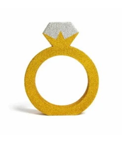 Guld ring borddekoration