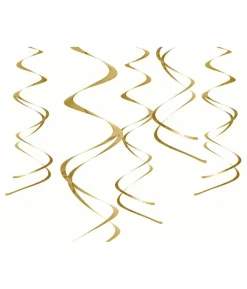 Guld spiraler, 5 stk