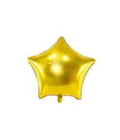 Guld stjerne folieballon, 70 cm