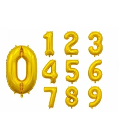 Guld talballoner, 66 cm