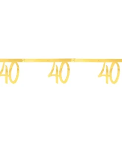 Guld tal banner, 40 år