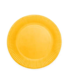 Gule paptallerkner, 18cm 20 stk