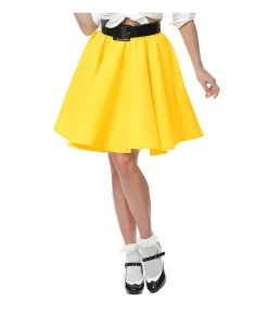 Gul 50er nederdel