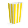 Gul og hvid stribede snack bokse, 8 stk