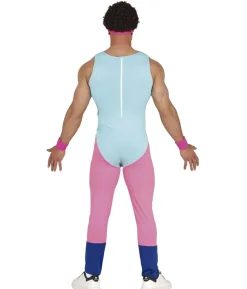 Gymnastik dragt kostume, lyseblå og pink