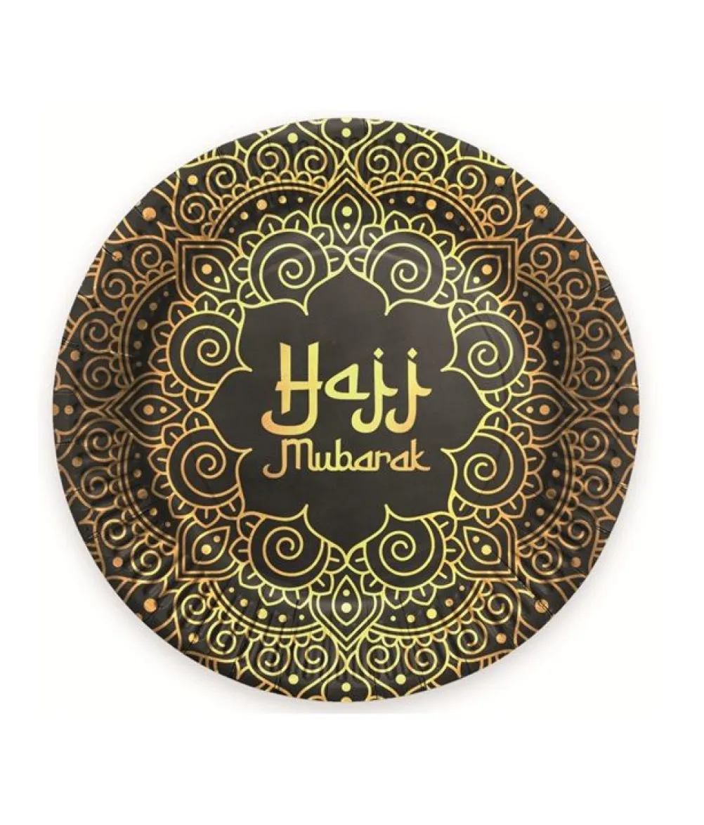 Hajj Mubarak tallerkner, 8 stk