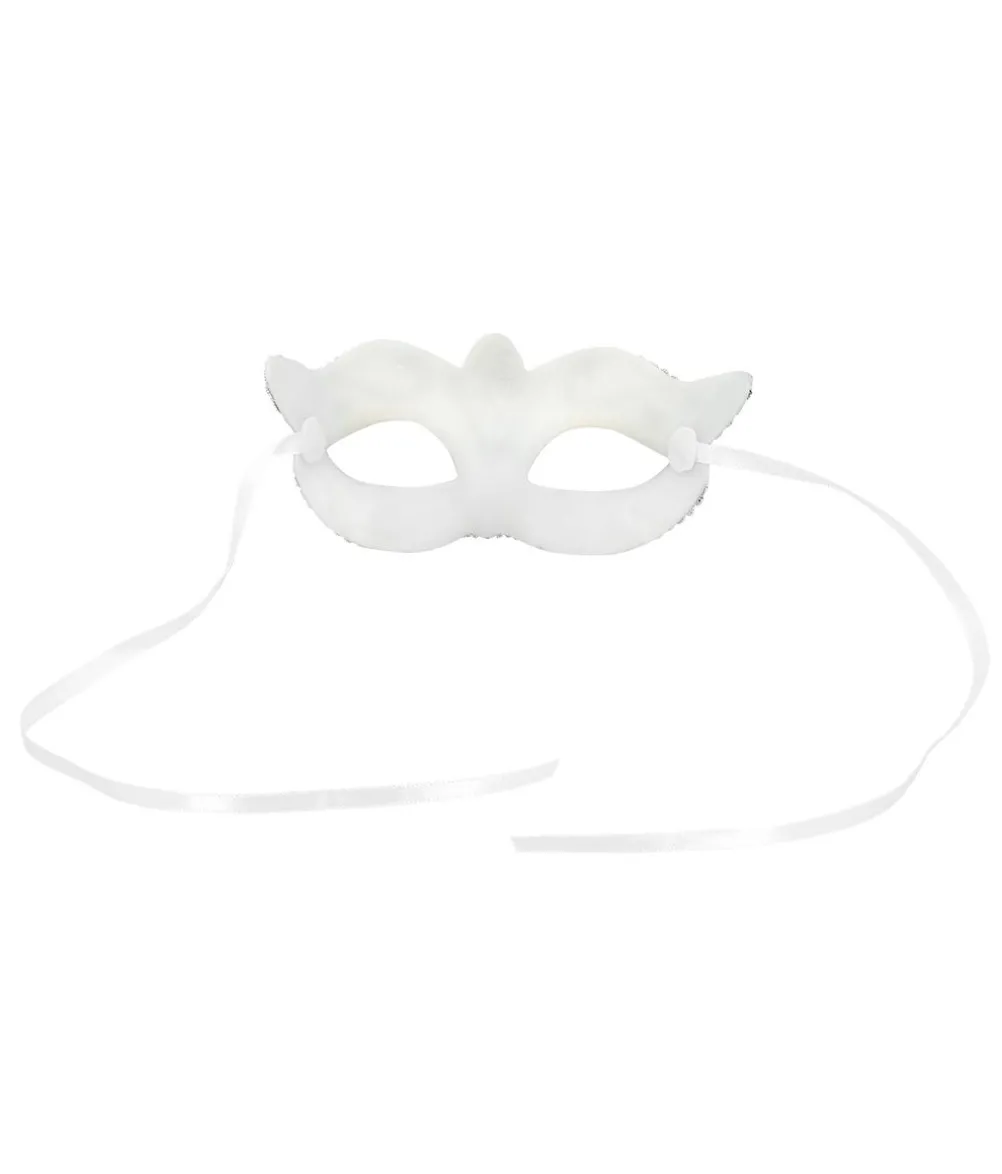 Halvmaske Venice Felina, sølv