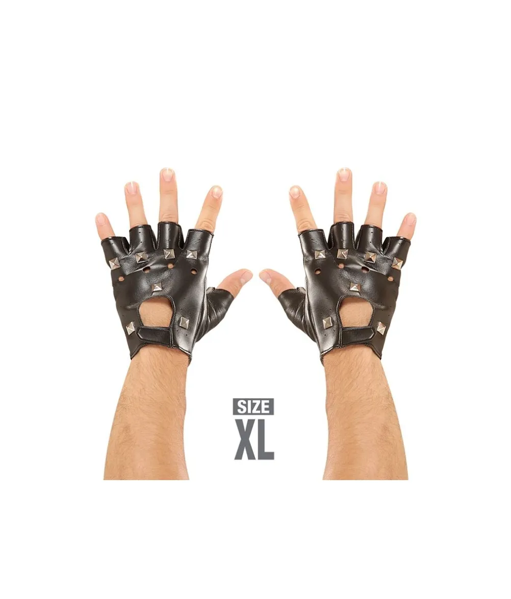 Handsker med nitter, XL