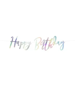 Happy Birthday banner perlemor