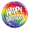 Happy Birthday paptallerkner, 23 cm