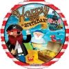 Happy birthday pirat folieballon
