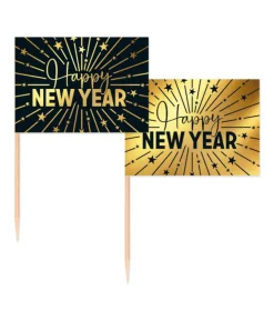 Happy New Year kageflag, 50 stk