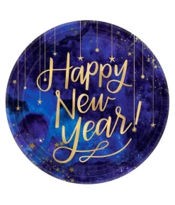 Happy New Year tallerkner, lilla 27 cm