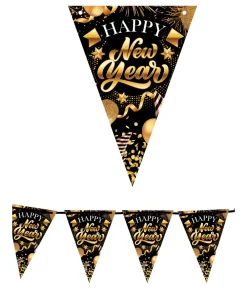 Happy New Year vimpelguirlande, 3 m