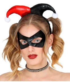 Harlekin maske og hårbøjle