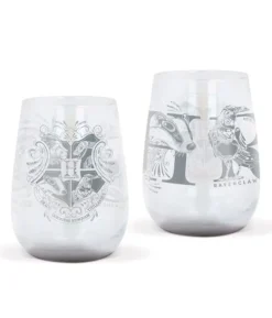 Harry Potter glas med sølv motiv