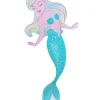 Havfrue bordfigur med fod, 27 cm