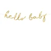 Hello baby guirlande, guld
