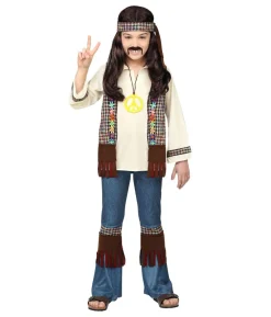 Hippie dreng kostume