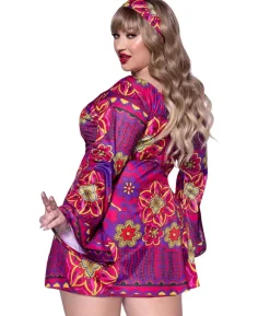 Hippie pige kostume Plus