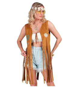 Hippievest med frynser