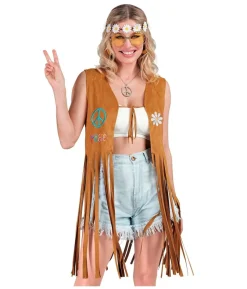 Hippievest med frynser