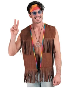 Hippievest med frynser