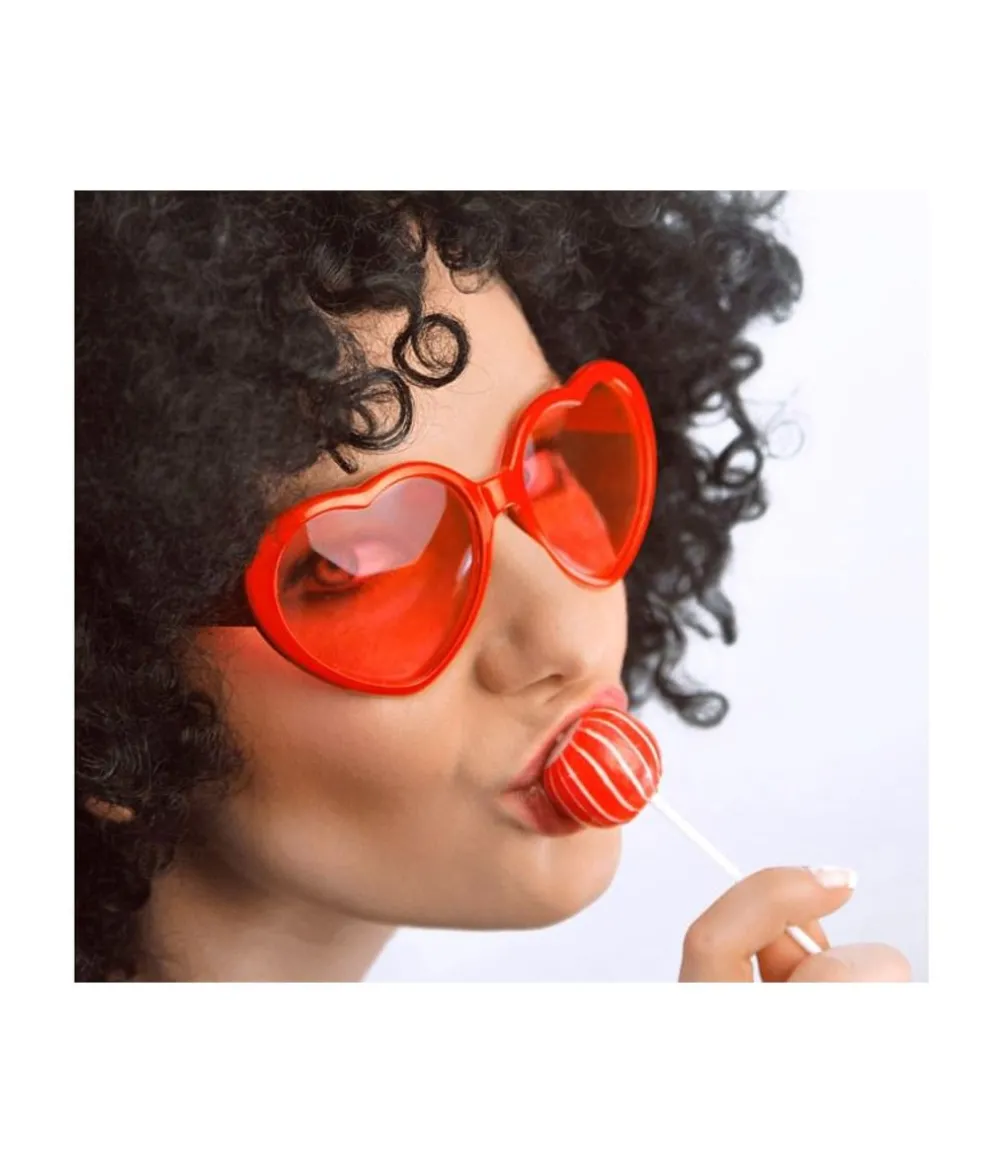 Hjerte briller Rød