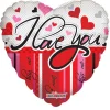 Hjerte folieballon I Love You, 46 cm