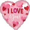 Hjerte folieballon I love you, 71 cm