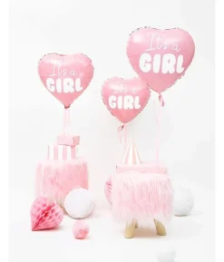 Hjerte folieballon It's a Girl