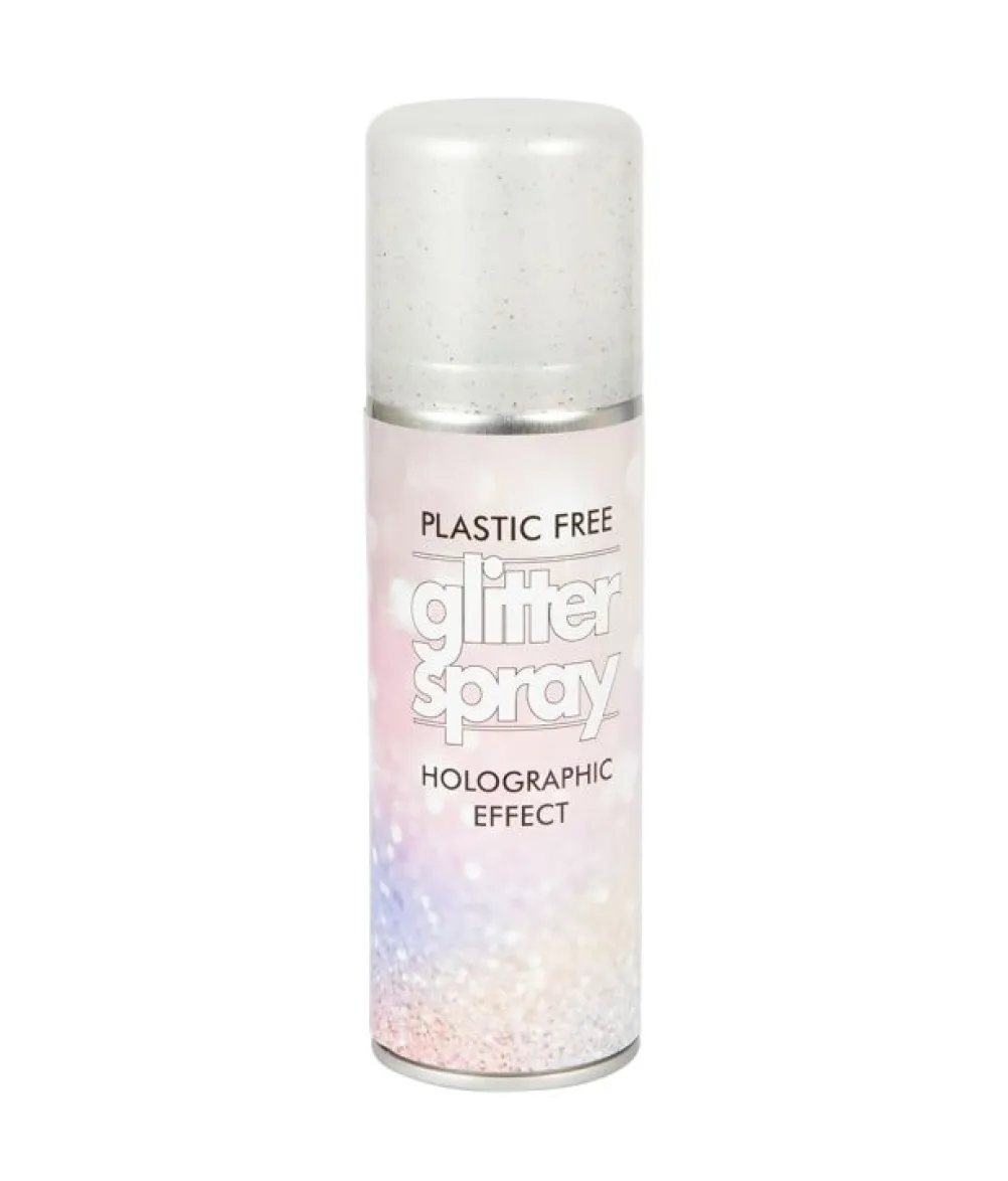 Holografisk glimmer hårspray