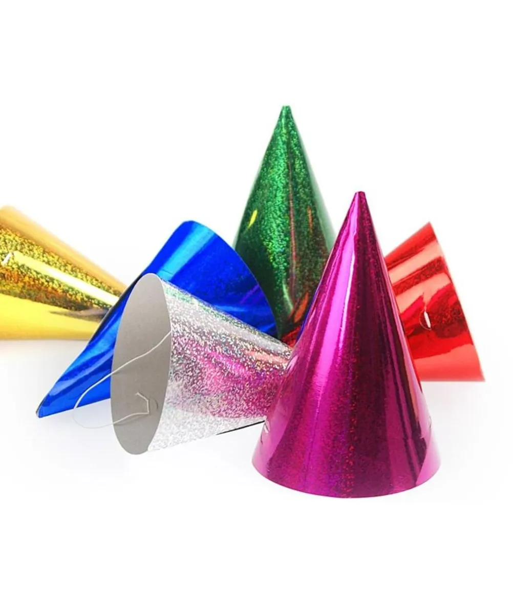 Holografisk partyhat 20 stk