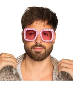 Hot pink bling bling briller