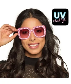 Hot pink bling bling briller