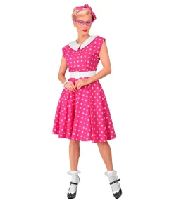 Hot pink 50er kjole