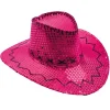 Hot pink paillet cowboyhat