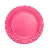 Hot pink paptallerkner, 23cm 16 stk