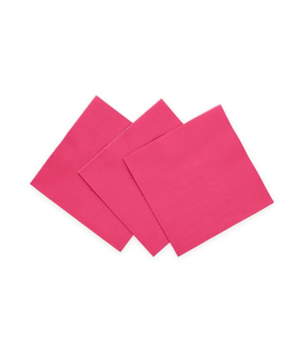 Hot pink servietter, 20 stk