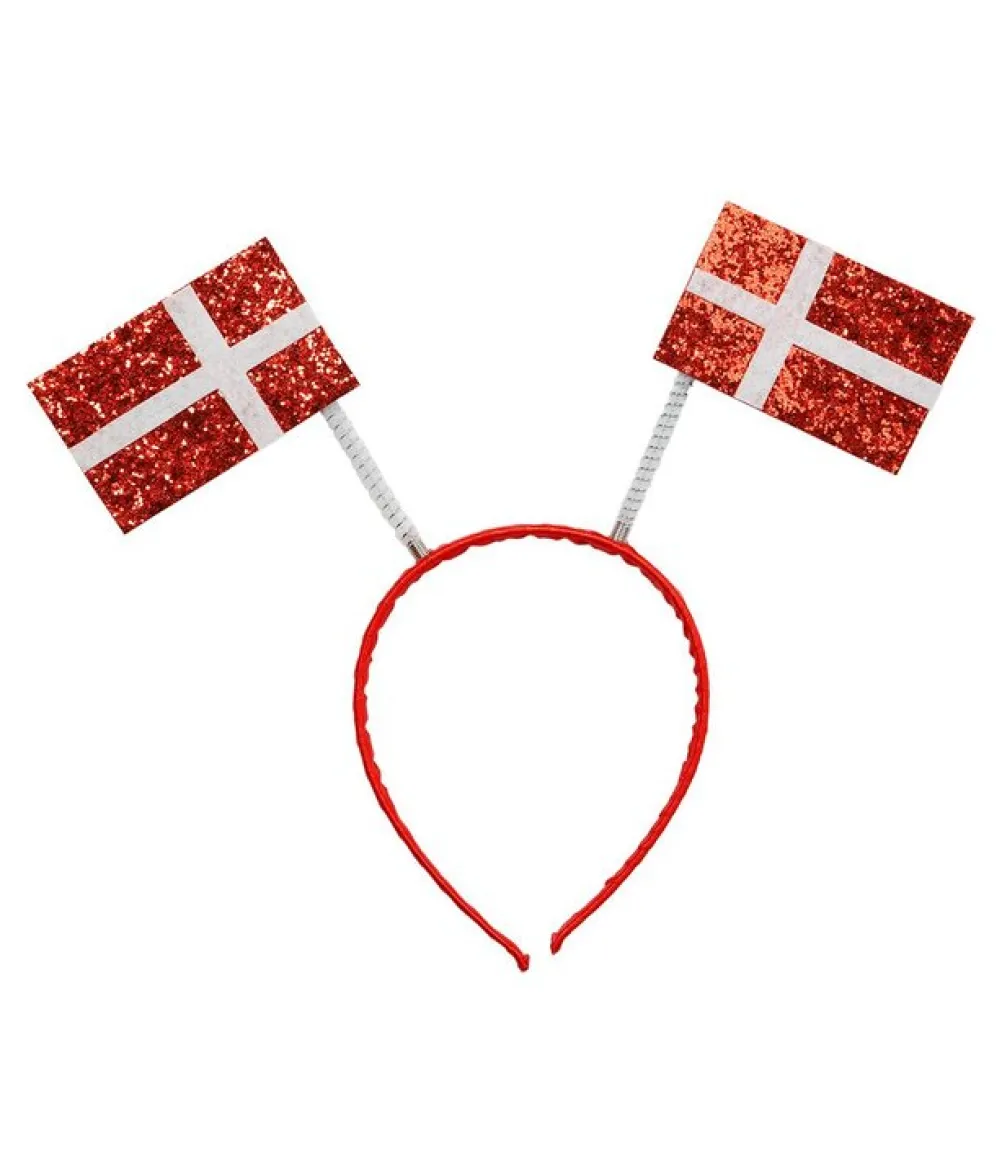 Hårbøjle med danske flag