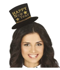 Hårbøjle med guld Happy New Year